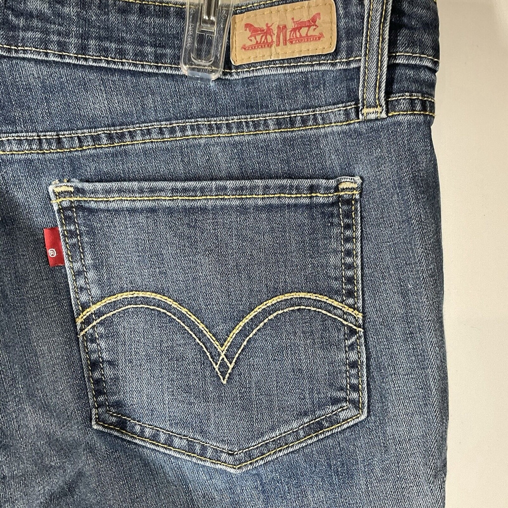 Y2K Levi’s 518 Superlow Boot Cut Jeans Size 13 M 36 X 31 Blue Stretch Denim - Picture 8 of 12